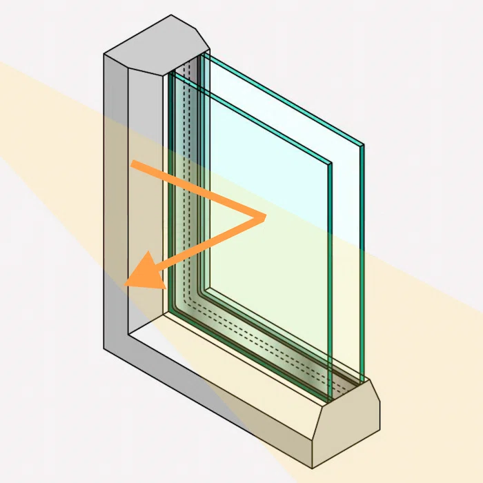 Desiccants and secondary seal illustration