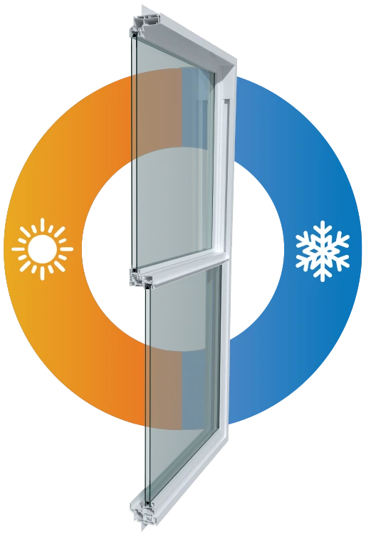 Low E glass performance graphic