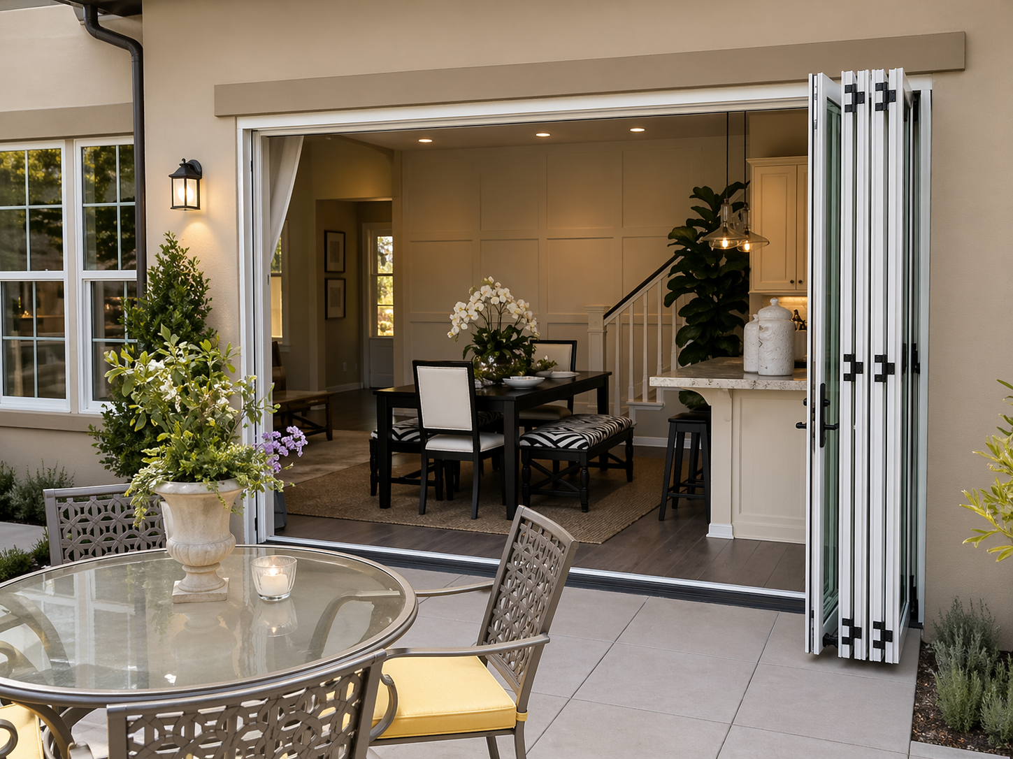 Bifold multi-slide doors